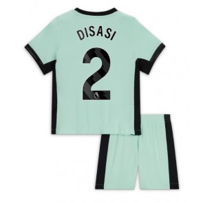 Maillot de foot Chelsea Axel Disasi #2 Troisième enfant 2023-24 Manches Courte (+ pantalon court)